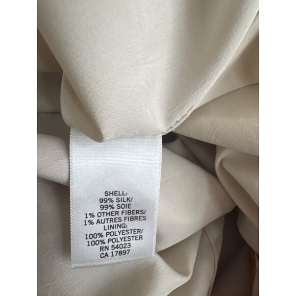 Banana Republic dress size 10 Tropical Palm Leaf Printed Silk Strapless - Picture 7 of 7